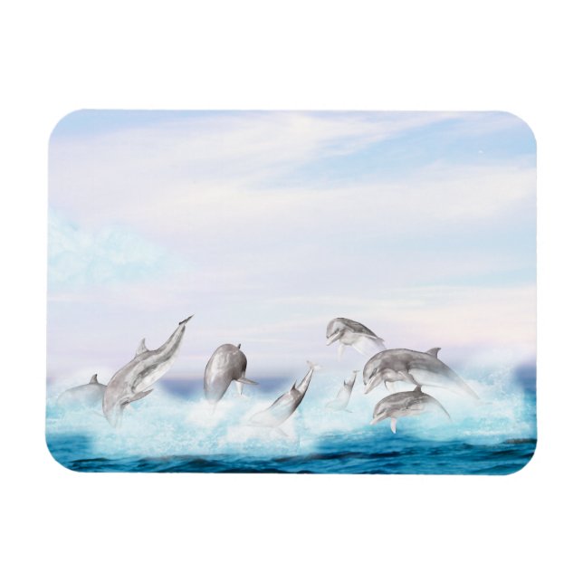 Delphine springen magnet (Horizontal)