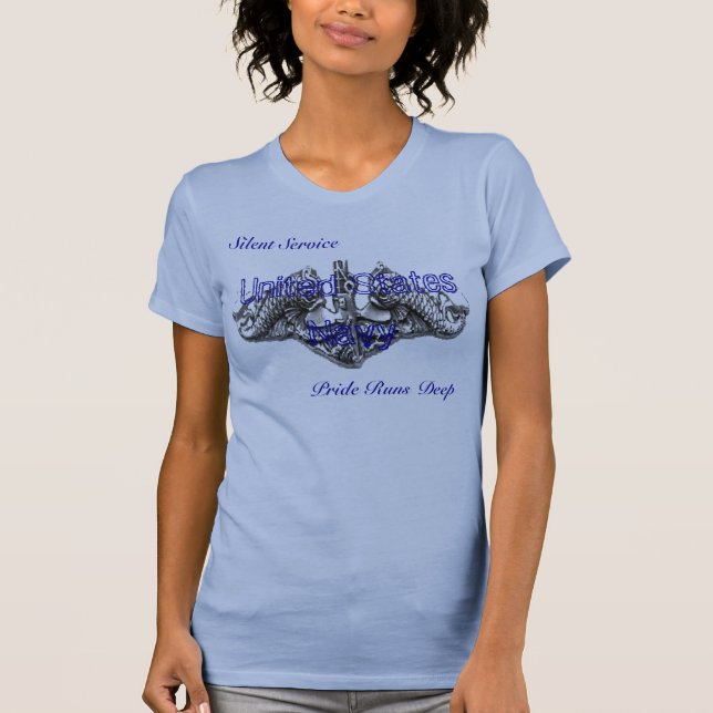 Delphine, stiller Service, Stolz läuft tief, T-Shirt (Vorderseite)