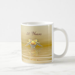 Delphine und Herz zum goldenen Jubiläum Kaffeetasse