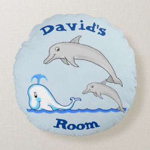 Delphine & Whale Kissen