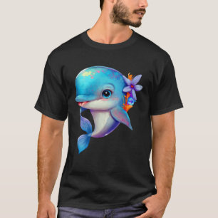 Delphine Whales Ocean Diving Sea Animals T-Shirt