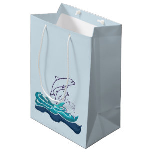 Delphine Zeichnend Geschenktasche Mittlere Geschenktüte