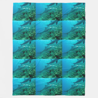 Delphinfisch-Marineozean unter Wasser-Schwimmen Fleecedecke