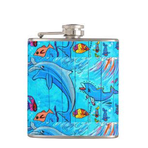 Delphinflasche Flachmann