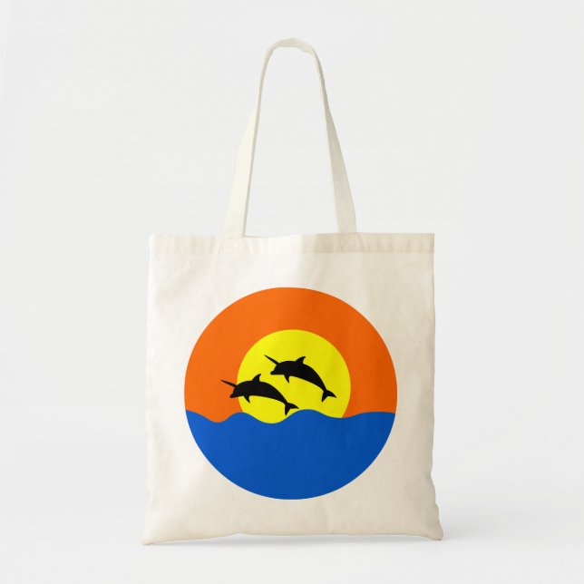 Delphinikorne für Einhorn- und Delfinliebhaber Tragetasche (Vorne)