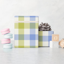 Delphinium Gingham - Wrapping Paper Geschenkpapier