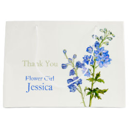 Delphinium Hochzeit blaue Blume Mädchen Gefallen G Große Geschenktüte