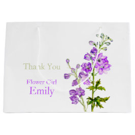 Delphinium Hochzeit Blume Mädchen Gefallen Geschen Große Geschenktüte