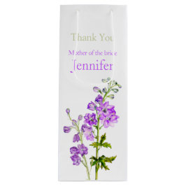 Delphinium Hochzeit Mutter der Braut Gunstbeutel Geschenktüte Für Weinflaschen