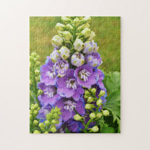 Delphinium Larkspur Blume Medium Puzzle