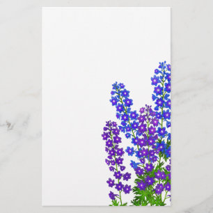 Delphinium Larkspur Jardin Floral Papeterie
