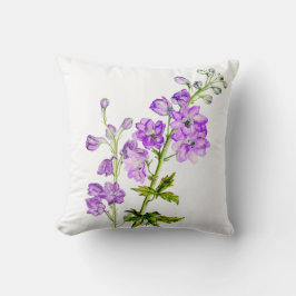 Delphinium lila Kunstschätze Piazza della Riforma Kissen