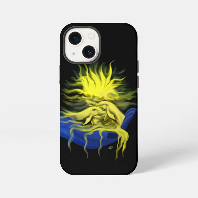 Delphinliebe iPhone 13 Mini Hülle (Rückseite)