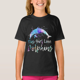 Delphinliebhaber Geschenk dieses Mädchen Liebe Del T-Shirt
