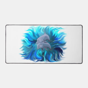 Delphinpaare Schreibtischunterlage