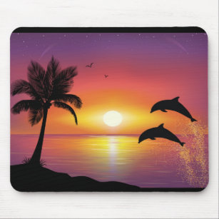 Delphine Sonnenuntergang Mousepads Zazzle Ch