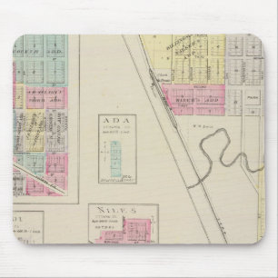 Delphos, Bennington, Ada, Verdi, Niles, Kansas Mousepad
