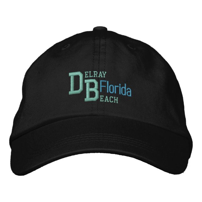 DELRAY BEACH 3 BESTICKTE KAPPE (Vorderseite)