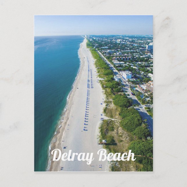 Delray Beach Florida Foto Postkarte (Vorderseite)