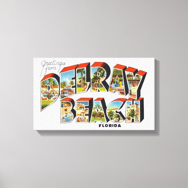 Delray Beach Florida Leinwanddruck (Vorderseite)