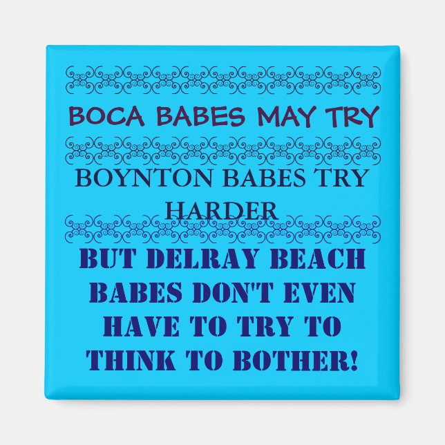 Delray Beach Florida Magnet (Vorne)