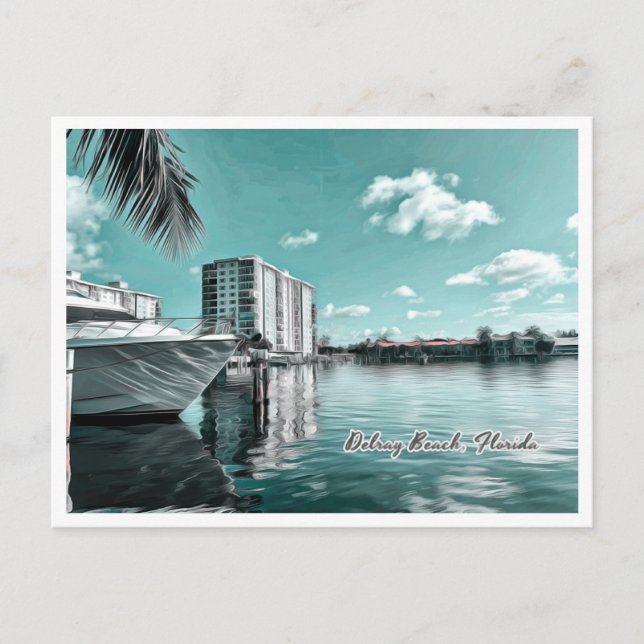DELRAY BEACH FLORIDA POSTKARTE (Vorderseite)