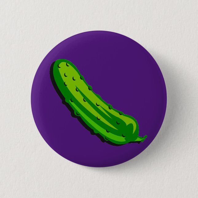 Dels Essiggurken-Knopf Button (Vorderseite)