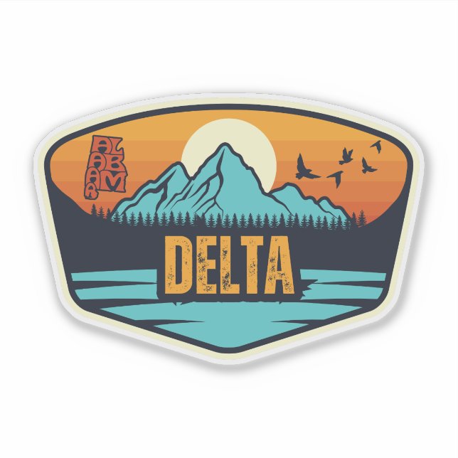 Delta, Alabama Aufkleber (Vorderseite)