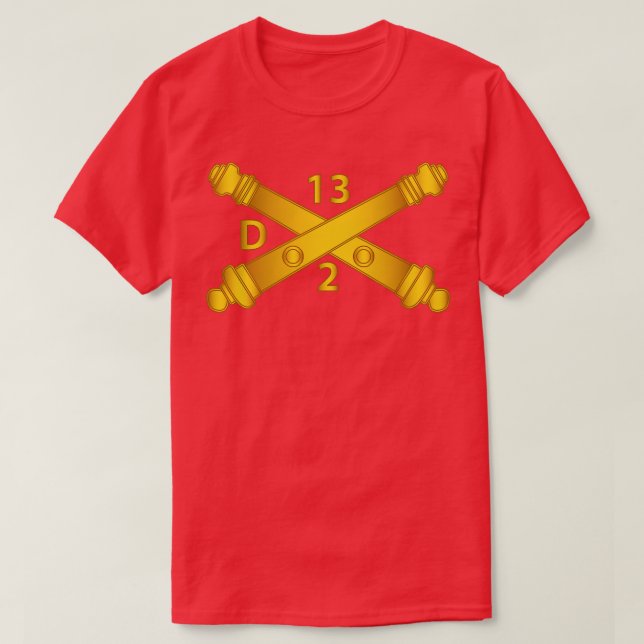 Delta Battery 2. Bn 13. Field Artillery Regiment T-Shirt (Design vorne)