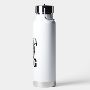 Delta Dog Bulldog-Helm Vintage-Gravurdesign_ Trinkflasche