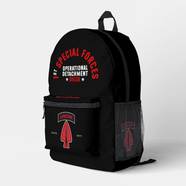 Delta Force Tribute Personalized Bedruckter Rucksack (Rückseitige Ecke Rechts)