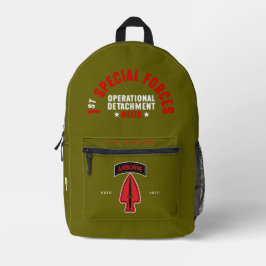 Delta Force Tribute Personalized Olive Bedruckter Rucksack