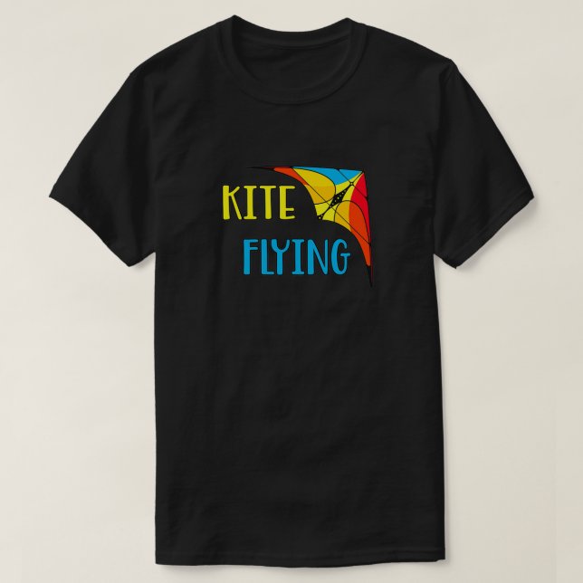 Delta Glider Hang Gliding Stunt Kite Gift T-Shirt (Design vorne)