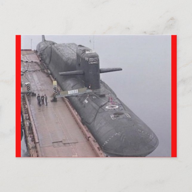 DELTA-KLASSE RUSSISCHE UNTERMARINE POSTKARTE (Vorderseite)