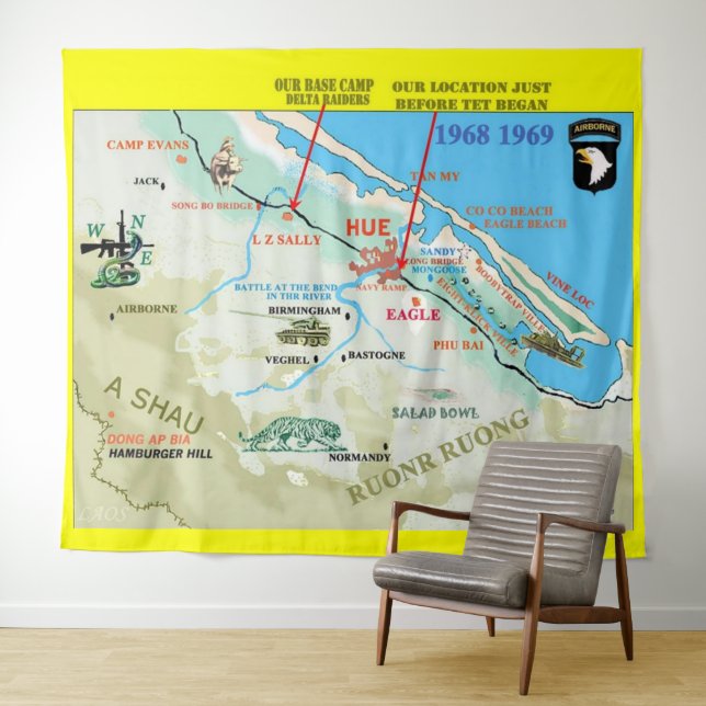 DELTA RAIDERS AO (Einsatzgebiet) Wandteppich (Beispiel (Horizontal))