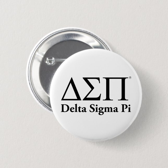 Delta Sigma Pi Klassisches Logo Button (Vorne & Hinten)