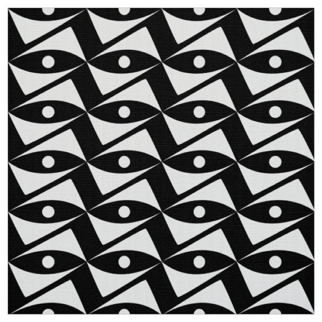 Delta Wings - Weiß und Schwarz Stoff (Muster)