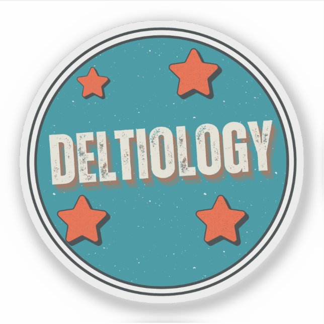 Deltiologie Aufkleber (Vorderseite)