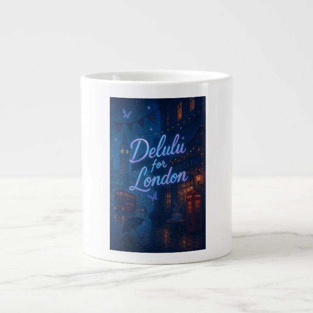 Delulu für London Jumbo-Tasse (Vorderseite)