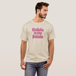Delulu ist das Solulu Pink Glitter T-Shirt | Lusti