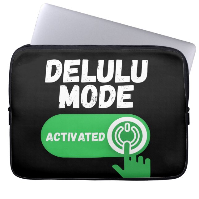 Delulu-Modus aktiviert | Lustiges Gen Z Laptopschutzhülle (Vorderseite)