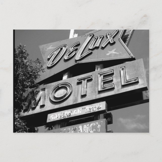 Delux Motel Postcard Postkarte (Vorderseite)