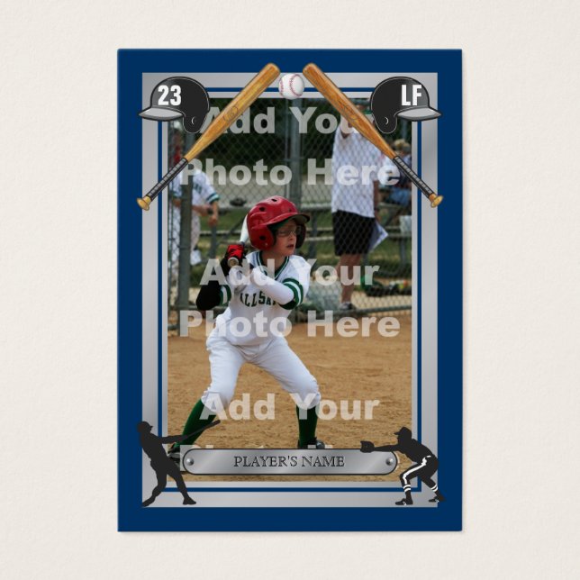 Deluxe kundenspezifische Baseballkarte (Vorderseite)