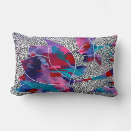 Deluxe Orientale Lotus Blume Originelle Kunst, Dic Lendenkissen