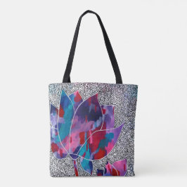 Deluxe Orientale Lotus Blume Originelle Kunst, Dic Tasche