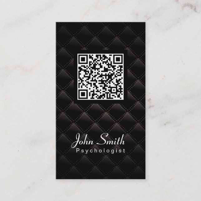 Deluxe QR Code-Psychologe-Visitenkarte Visitenkarte (Vorderseite)