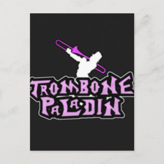 Deluxes Trombone-Paladin-Logo Postkarte