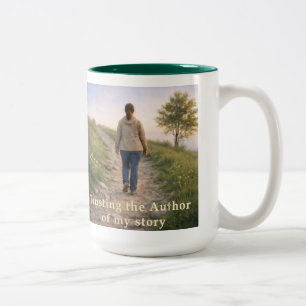 Dem Autor vertrauen Zweifarbige Tasse