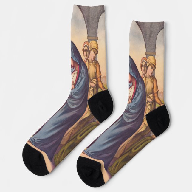 Dem Kind einen Namen geben Socken (Linkes Detail)