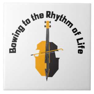 Dem Rhythmus des Lebens Cello beugen Fliese